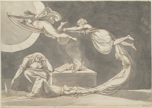 مشهد اقتران مع ساحرة عند المذبح ، 1779. بواسطة فوصلي