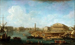 "البورصة والأدميرالية كما رأينا من قلعة بطرس وبولس" ، سان بطرسبرج ، 1810.