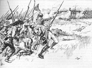 كان التقسيم تحت ألفارادو يعبر الأرض المنخفضة ، 1902 بواسطة غيغابايت