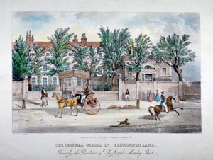 مدرسة Victuallers المرخصة ، كينينجتون لين ، لامبيث ، لندن ، c1841. بواسطة جي إف براج