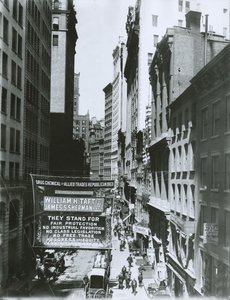 تافت وشيرمان بانر على Maiden Lane ، مدينة نيويورك ، 1908 بواسطة جي بي هول وابنه