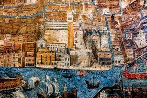 منظر من عين الطائر لمدينة البندقية بواسطة G. Barzenti