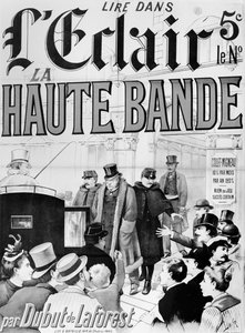 ملصق إعلاني لرواية "La Haute Bande" التي تتناول قضية بنما ، ج. 1892-95