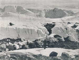 الجليد المنحوت عند مدخل بريستلي الجليدي ، c1911 ، 1913