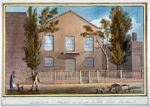 ميثوديست تشابل ، جريت سوفولك ستريت ، ساوثوارك ، لندن ، 1825 بواسطة جي ييتس