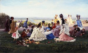 الأحد في بلفيو 1874 بواسطة غابرييل أمابل دي لافولوز