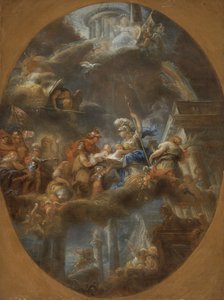 نبل تقديم الأطفال الإمبراطوريين الروس إلى منيرفا ، ج. 1795