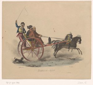 ثلاثة رجال في عربة جاليسينو دي نابولي (العنوان على الكائن)