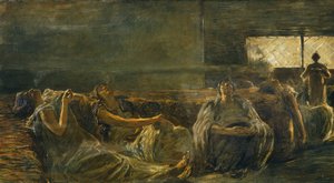 مدخنو الأفيون ، بقلم Gaetano Previati (1852-1920) بواسطة غايتانو بريفياتي