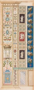 Pilaster Loggia XIII (زخرفة ، في وسطها معبد ديانا)