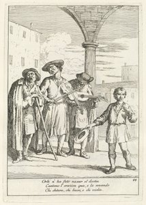 اجعل رقص الكلاب (Street Entertainer) بواسطة Gaetano Zompini