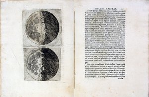 ورقة كتاب Sidereus Nuncius Sidereal Messenger لجاليليو جاليلي ، 1610