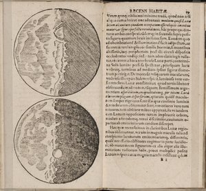 ورقة كتاب Sidereus Nuncius Sidereal Messenger لجاليليو جاليلي ، 1610