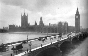 مجلسي البرلمان وجسر وستمنستر ، 1919