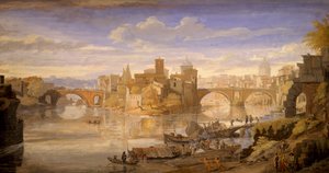 جزيرة التيبر ، بقلم غاسبار فان ويتل (حوالي 1652-1736) بواسطة غاسبار فان ويتل