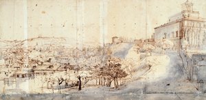 فيلا ميديسي في روما بواسطة غاسبار فان ويتل (حوالي 1652-1736) بواسطة غاسبار فان ويتل