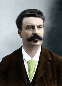 غي دي موباسان (1850-1893) ، الكاتب الفرنسي للندار.
