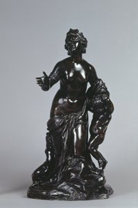 لاتونا وأطفالها ، أبولو وديانا ، حوالي 1671 (برونز مع الزنجار المطلي) بواسطة جاسبارد مارسي