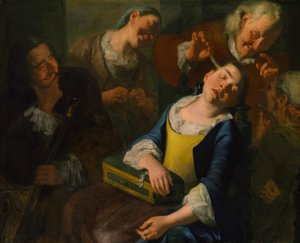 إغاظة فتاة نائمة ، كاليفورنيا. 1760.