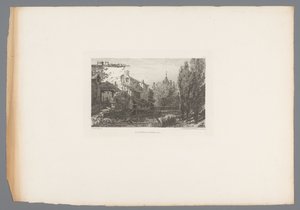 منظر لتيار بالقرب من Salins Le ruisseau à Salins (العنوان على الكائن) النقوش الفرنسية من عام 1875 (عنوان السلسلة) L