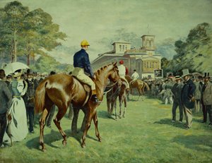 موكب إلى البريد (زيت على قماش) بواسطة غاستون غينيارد