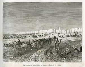 تقع أسوار ميشد علي (علي بن أبي طالب ، المتوفى 661 ، ابن عم محمد وتلميذه وصهره (570-632)) في مسجد النجف (العراق) وتجمع البليرين للاحتفال بالعيد الأول. وأب لجميع الأئمة. نقش من قبل جي فويلير ، إلى il