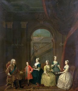 توماس وينتورث (1672-1739) إيرل سترافورد وعائلته ، ج 1732