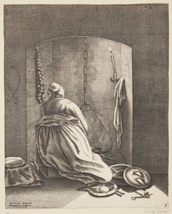 امرأة تطبخ