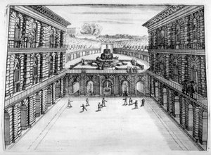 شاتو وتصميم الحديقة ، 1664 بواسطة جورج أندرياس بوكلر