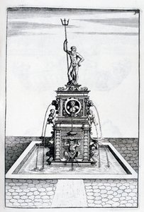 تصميم نافورة ، 1664 بواسطة جورج أندرياس بوكلر