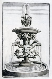 تصميم نافورة ، 1664 بواسطة جورج أندرياس بوكلر