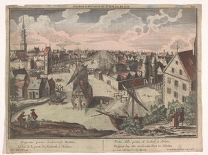 منظر لشالكويكر بورت في هارلم Prospect Bey der Scalwecker Port zu Harlem (العنوان على الكائن) هارلم (عنوان المسلسل) بواسطة جورج بالتازار بروبست