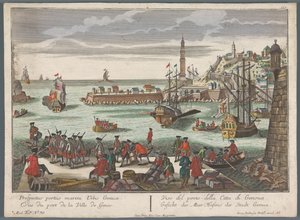 منظر للميناء في جنوة Gesicht des Meer Hafens der Stadt Genoa (العنوان على الكائن) هاربور فيوز (عنوان المسلسل)