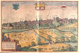 بيثون في باس دي كاليه، فرنسا - في "Civitates Orbis Terrarum" لجورج براون، كولونيا 1617