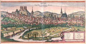 برنو (مورافيا)، جمهورية التشيك - في "Civitates Orbis Terrarum" لجورج براون، كولونيا 1617 بواسطة جورج براون