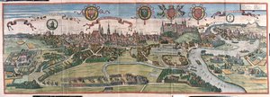 كراتشوف، بولندا - في "Civitates Orbis Terrarum" لجورج براون، كولونيا 1617