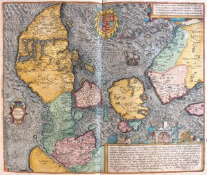 الدنمارك - في كتاب "Civitates Orbis Terrarum" لجورج براون، كولونيا 1617 بواسطة جورج براون