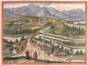 دريجيليبالانك، المجر - في "Civitates Orbis Terrarum" لجورج براون، كولونيا 1617 بواسطة جورج براون