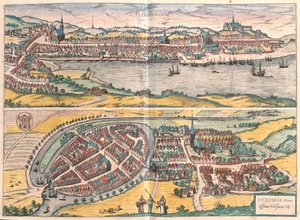 فلنسبورغ - إيتزيهو، ألمانيا - في "Civitates Orbis Terrarum" لجورج براون، كولونيا 1617 بواسطة جورج براون