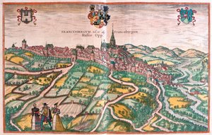 فرانكنبرغ، هولندا - في كتاب "Civitates Orbis Terrarum" لجورج براون، كولونيا 1617 بواسطة جورج براون