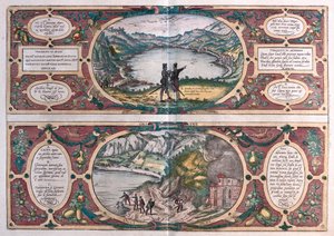 غروتا أوف ذا سيبيلا - أوستيا - أغنانو، إيطاليا في "Civitates Orbis Terrarum" لجورج براون، كولونيا 1617 بواسطة جورج براون