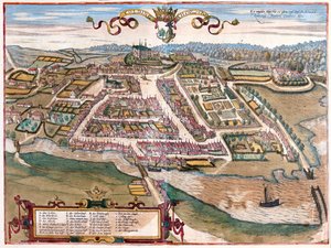 كولدينغ، الدنمارك - في "Civitates Orbis Terrarum" لجورج براون، كولونيا 1617