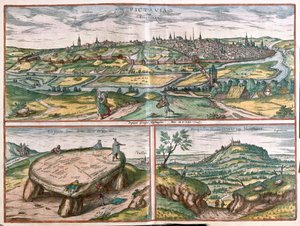 مونبلييه وتور وبواتييه بفرنسا - في "Civitates Orbis Terrarum" لجورج براون، كولونيا 1617 بواسطة جورج براون
