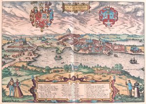 شمال ألمانيا - في كتاب "Civitates Orbis Terrarum" لجورج براون، كولونيا 1617 بواسطة جورج براون
