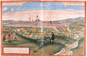 سانكت بولتن، النمسا - في "Civitates Orbis Terrarum" لجورج براون، كولونيا 1617 بواسطة جورج براون