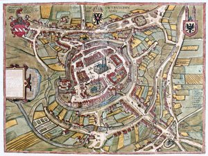 سويبودزين، بولندا - في "Civitates Orbis Terrarum" لجورج براون، كولونيا 1617