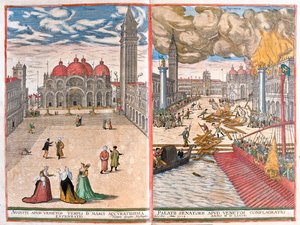 البندقية - سان ماركو، إيطاليا - في "Civitates Orbis Terrarum" لجورج براون، كولونيا 1617 بواسطة جورج براون