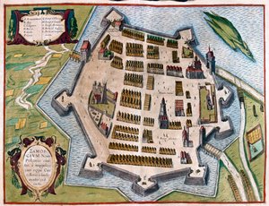 زاموسك، بولندا - في "Civitates Orbis Terrarum" لجورج براون، كولونيا 1617 بواسطة جورج براون