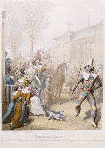 ماردي غراس ، Boulevard des Italiens ، 1831 (مرحاض على ورق) بواسطة جورج إيمانويل أوبيتز