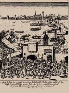 ارتفاع Fettmilch. طرد اليهود من فرانكفورت في 23 أغسطس 1614 م. 1616-1617. بواسطة جورج كيلر